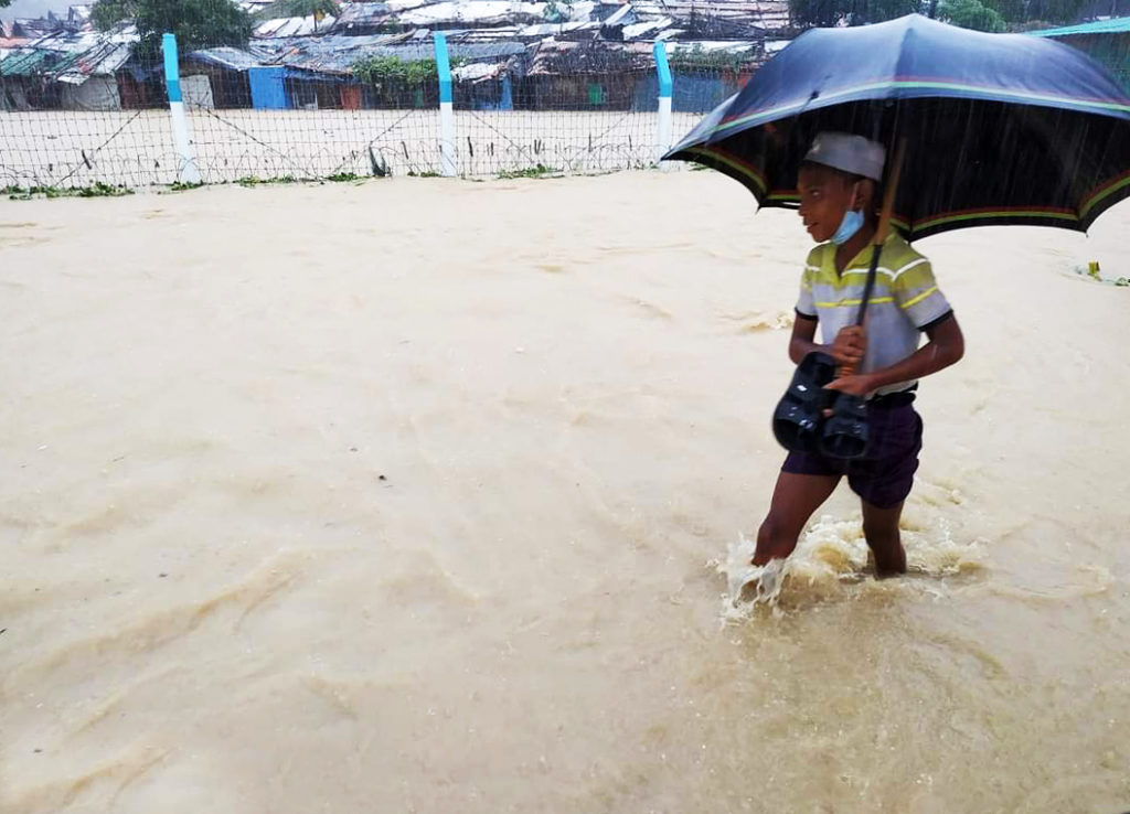 Flood and Landslides Cause Havoc in the Rohingya Camps