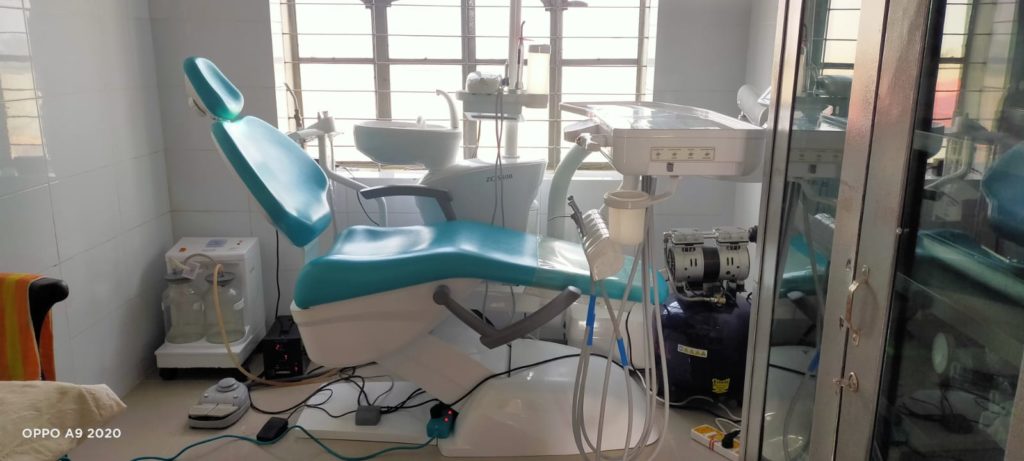 Dental chair at a primary health clinic for Rohingya patients in Bhashan char