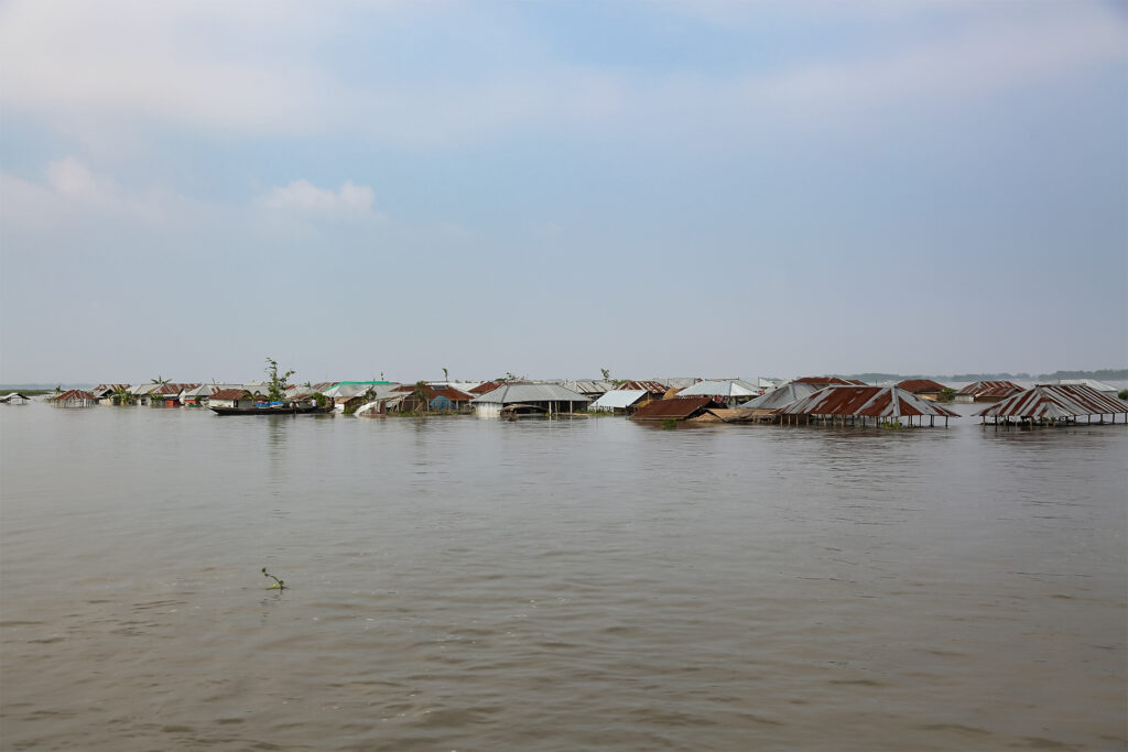 Houses submerged during Kurigram flood