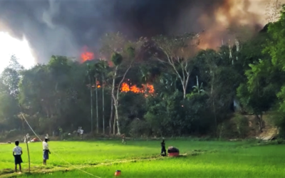 Fire in Rohingya camp