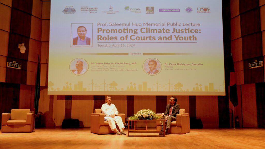 Addressing climate change at the climate justice event