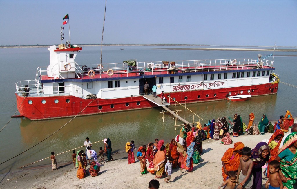 Lifebuoy Friendship Hospital is floating hospital by Friendship NGO sailing it's way through char to char to serve the people who seeks medical attention.